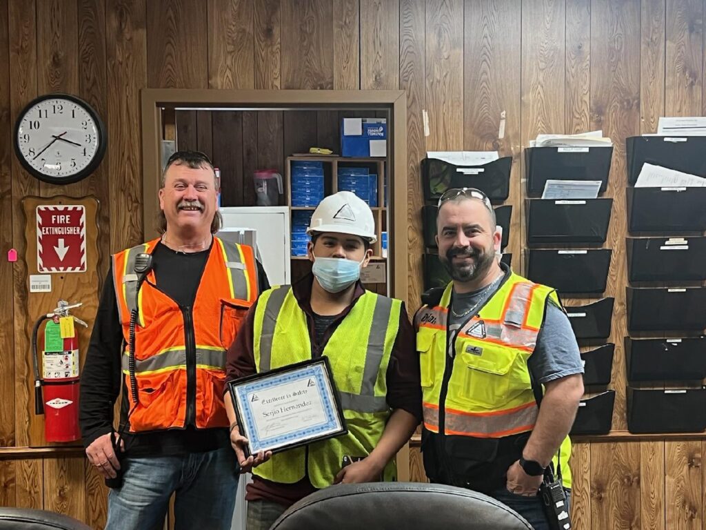 Positive Safety Observation By Serjio Hernandez February 9 2022 – Tri